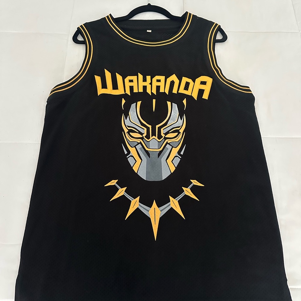 Black Panther Men’s Tank Top - Black and Yellow